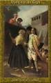 Los militares y la señora Francisco de Goya.